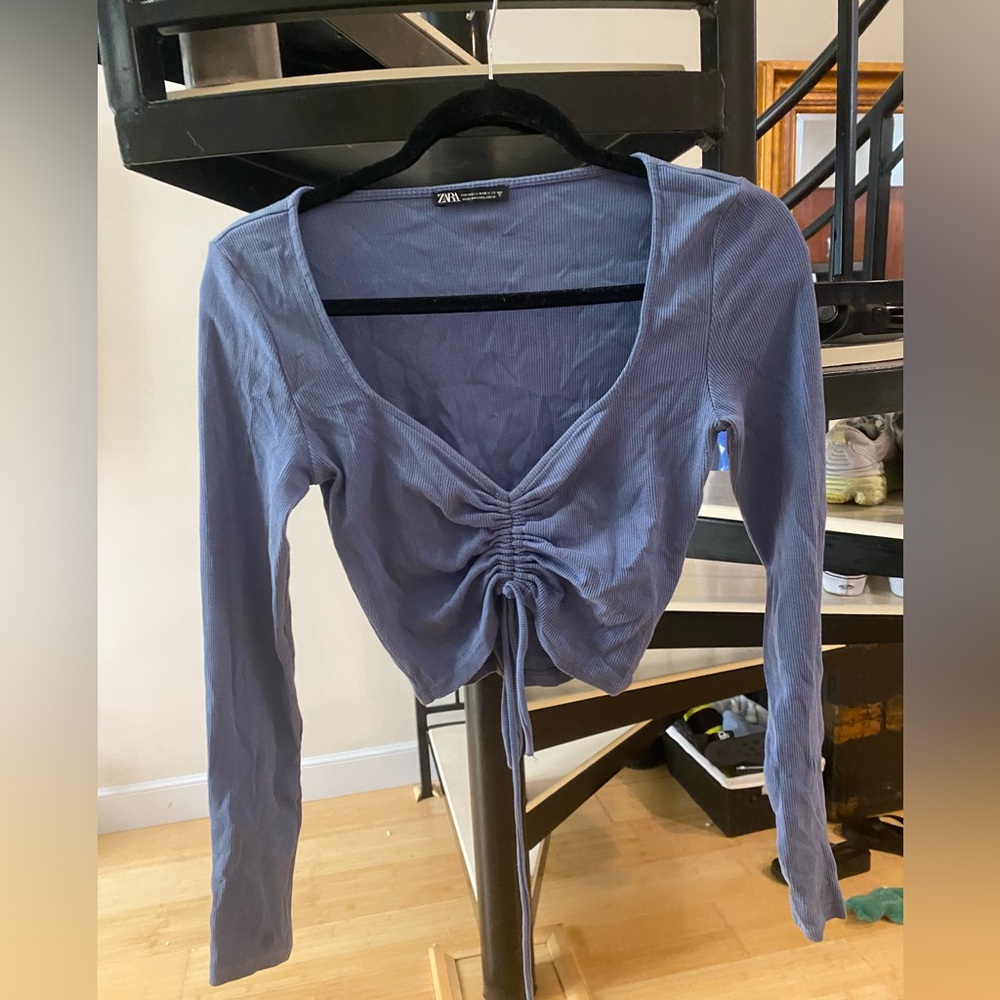 Zara long sleeved crop